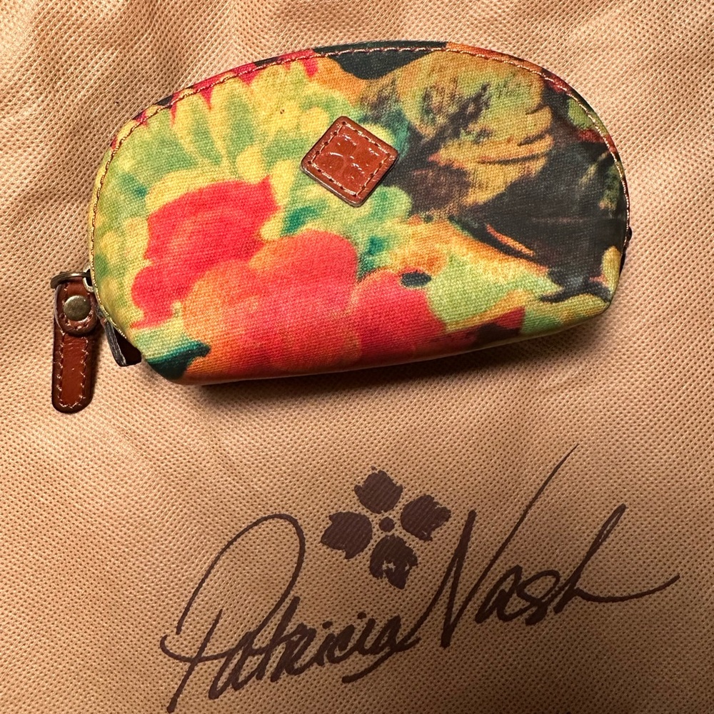 Patricia Nash - floral cotton TPU coin purse/ bag organizer